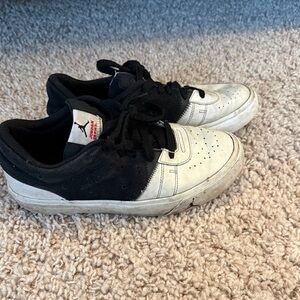 Nike Jordan Black and White Low-Top Sneakers